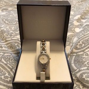 COACH Two-Tone Watch w/Coach box